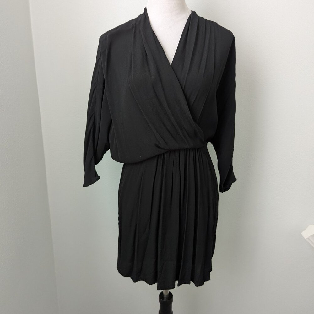 Express Black 3/4 Sleeves 100% Rayon Dress, Small